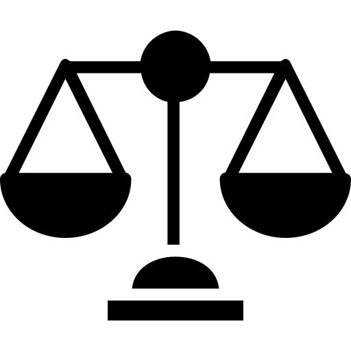 Solid black balance scale icon representing the correct tea leaf quantity and ratio per cup.